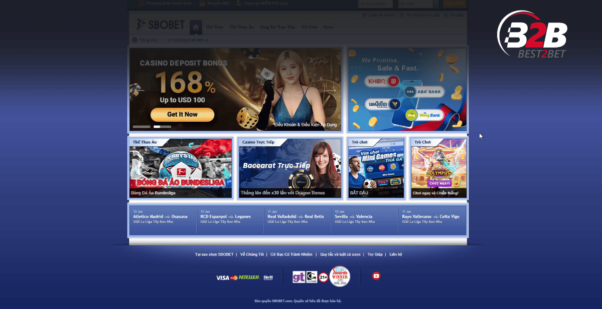 Sbobet - nhà phân phối sản phẩm và dịch vụ igaming