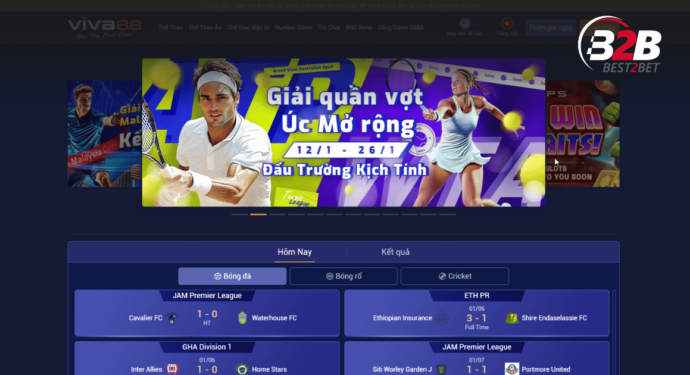 Viva88 – Huyền thoại trong làng cá cược thể thao