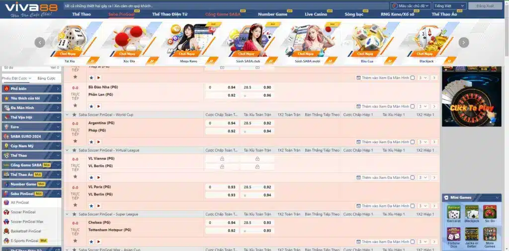 Viva88 – Huyền thoại trong làng cá cược thể thao