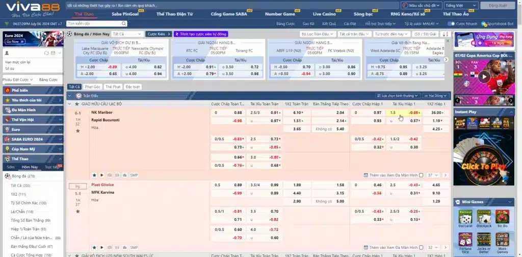 Viva88 – Huyền thoại trong làng cá cược thể thao